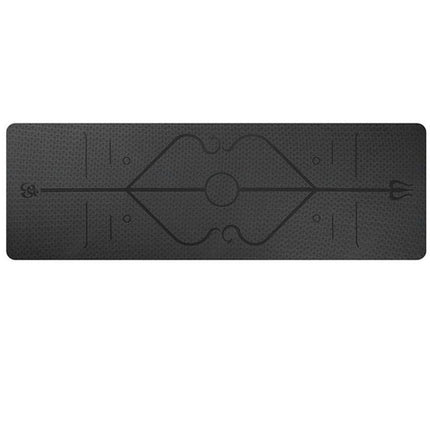 Non-Slip TPE Yoga Mat with Position Lines