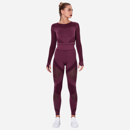Seamless Knitted Sexy Yoga Clothing Suit