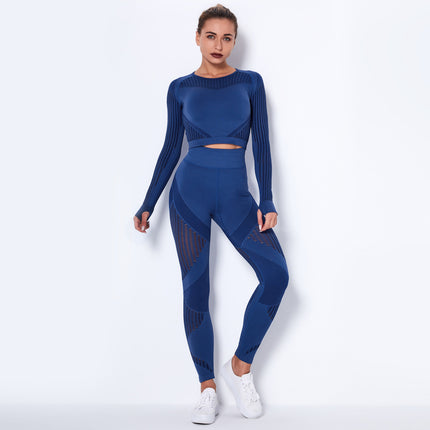 Seamless Knitted Sexy Yoga Clothing Suit