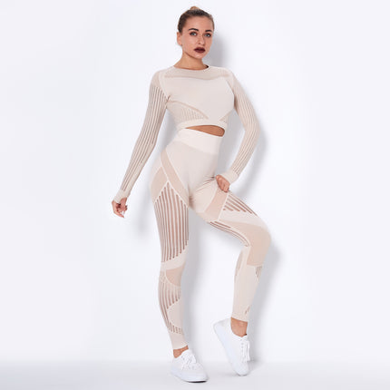 Seamless Knitted Sexy Yoga Clothing Suit