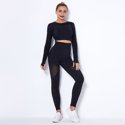 Seamless Knitted Sexy Yoga Clothing Suit