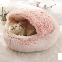 Pet Bed Round Plush Winter Bed