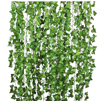 Green Silk Artificial Hanging Leaf Garland