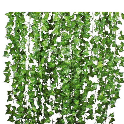 Green Silk Artificial Hanging Leaf Garland