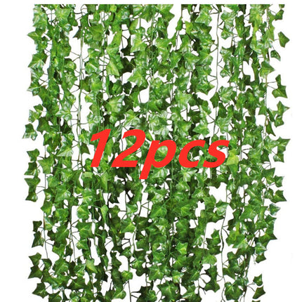 Green Silk Artificial Hanging Leaf Garland