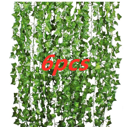 Green Silk Artificial Hanging Leaf Garland