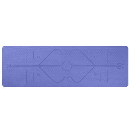Non-Slip TPE Yoga Mat with Position Lines