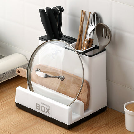 Plastic Tableware and Knife Storage Rack