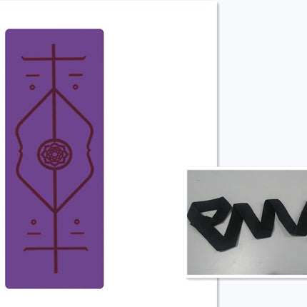 Non-Slip TPE Yoga Mat with Position Lines