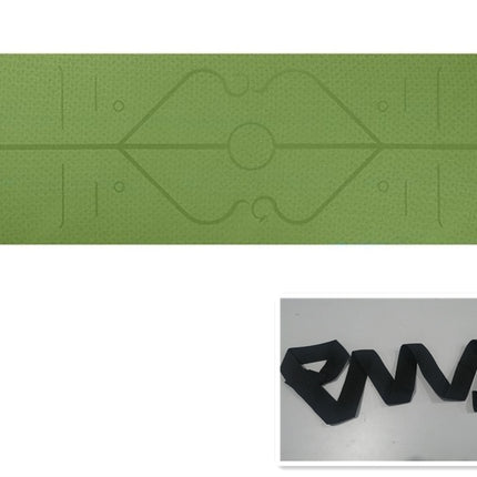 Non-Slip TPE Yoga Mat with Position Lines