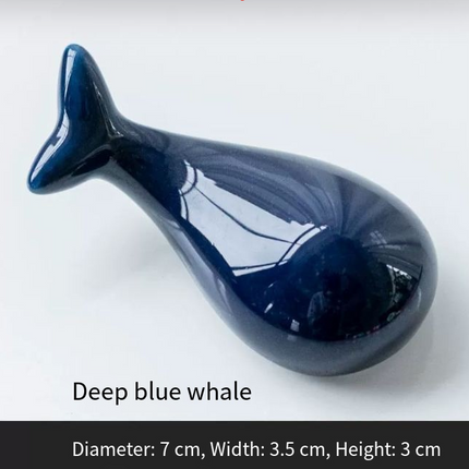 Whale-Shaped Ceramic Chopsticks Holder