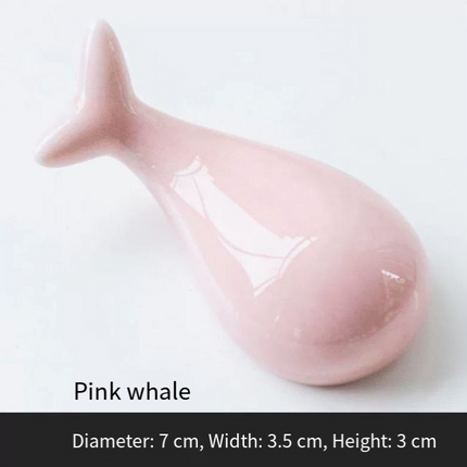 Whale-Shaped Ceramic Chopsticks Holder