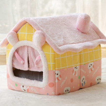 Foldable Winter Pet House Bed
