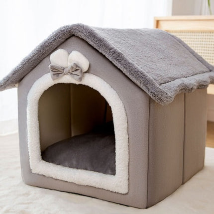 Foldable Winter Pet House Bed